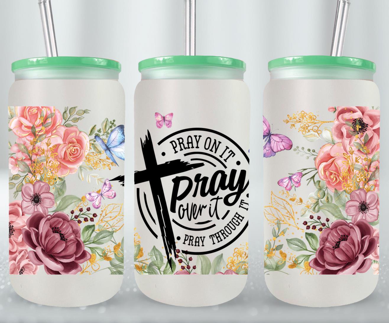 Pray-10222 - glass can