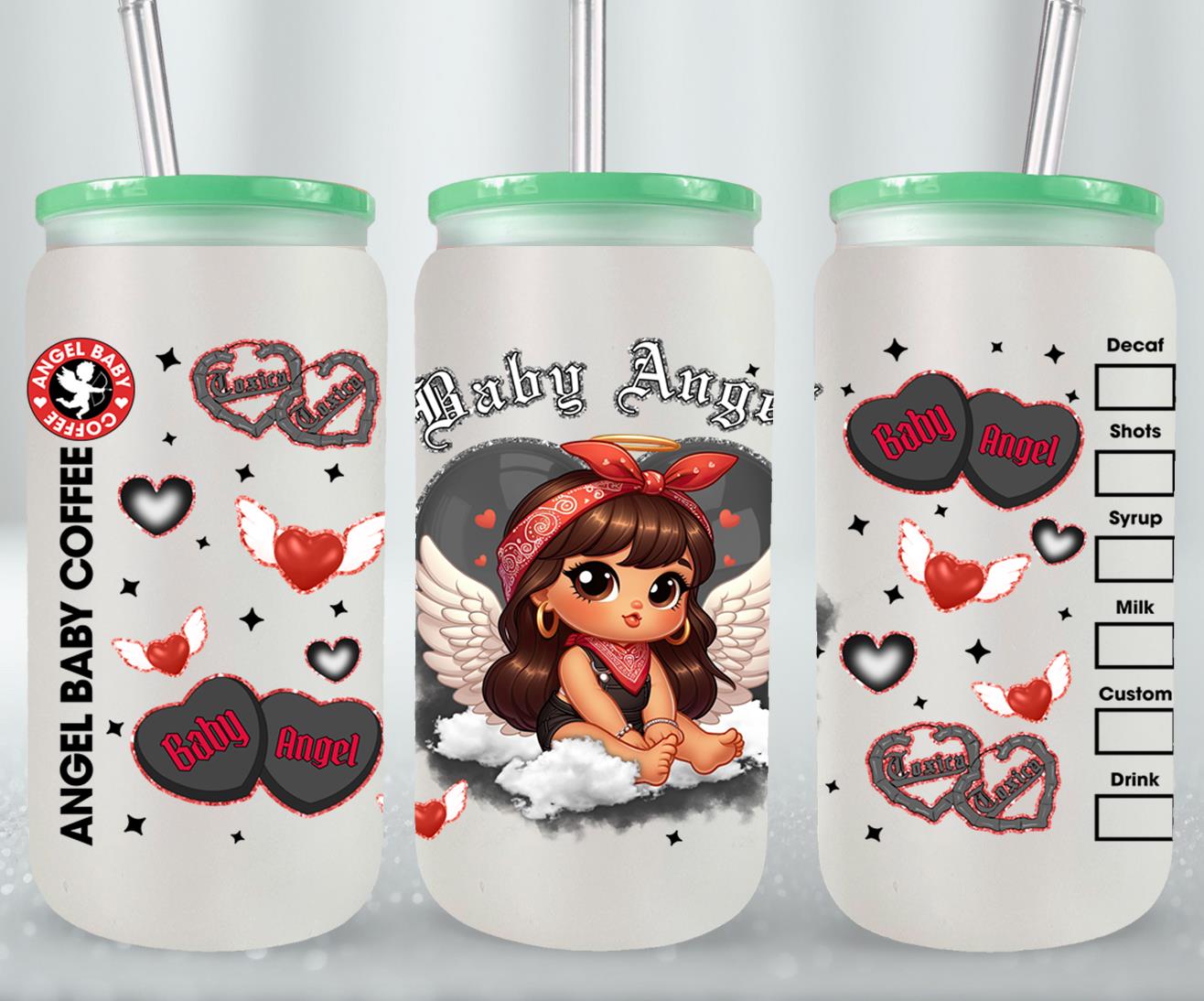 Angel Baby-10125 - glass can