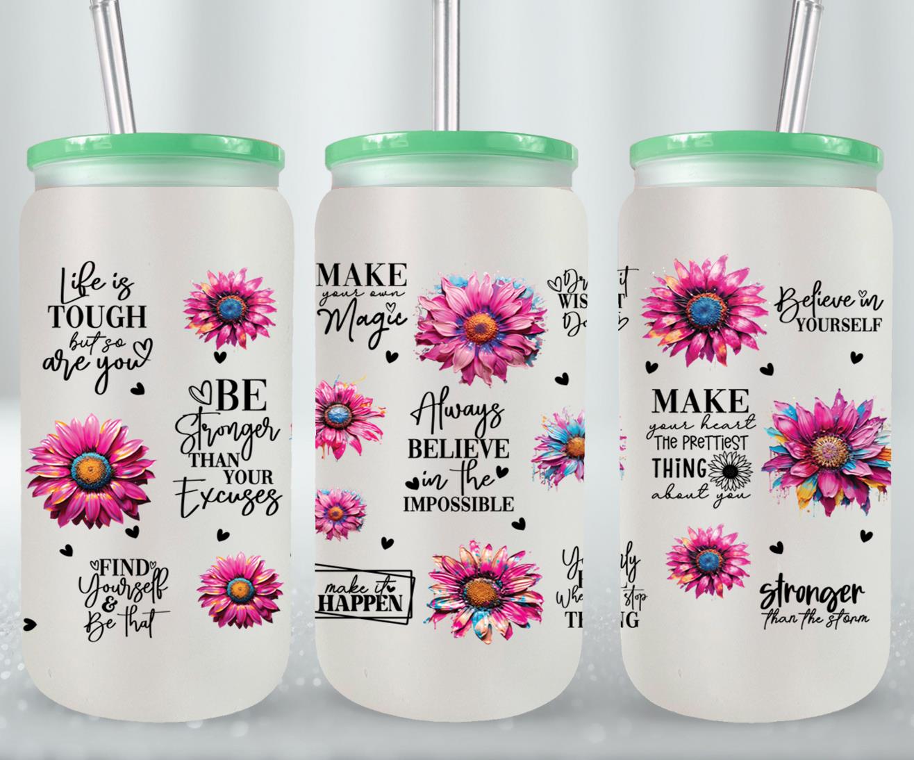 Make Your Own Magic - glass can