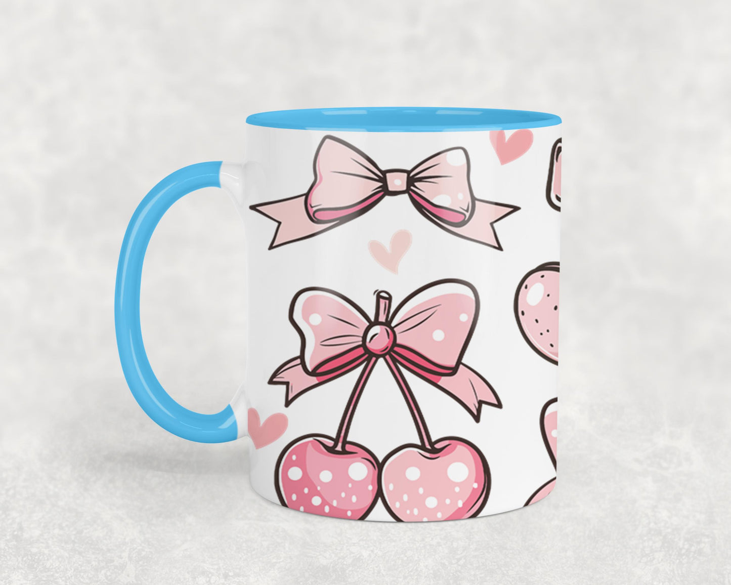 Pink Bow-9992 - mugs