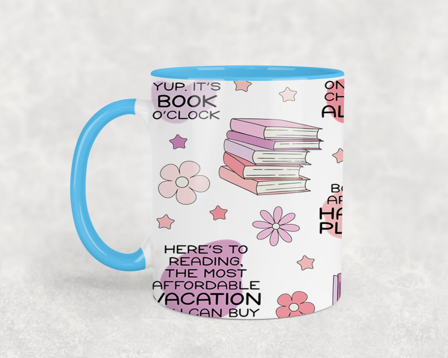 Floral Book Affirmation FULL-9975 - mugs