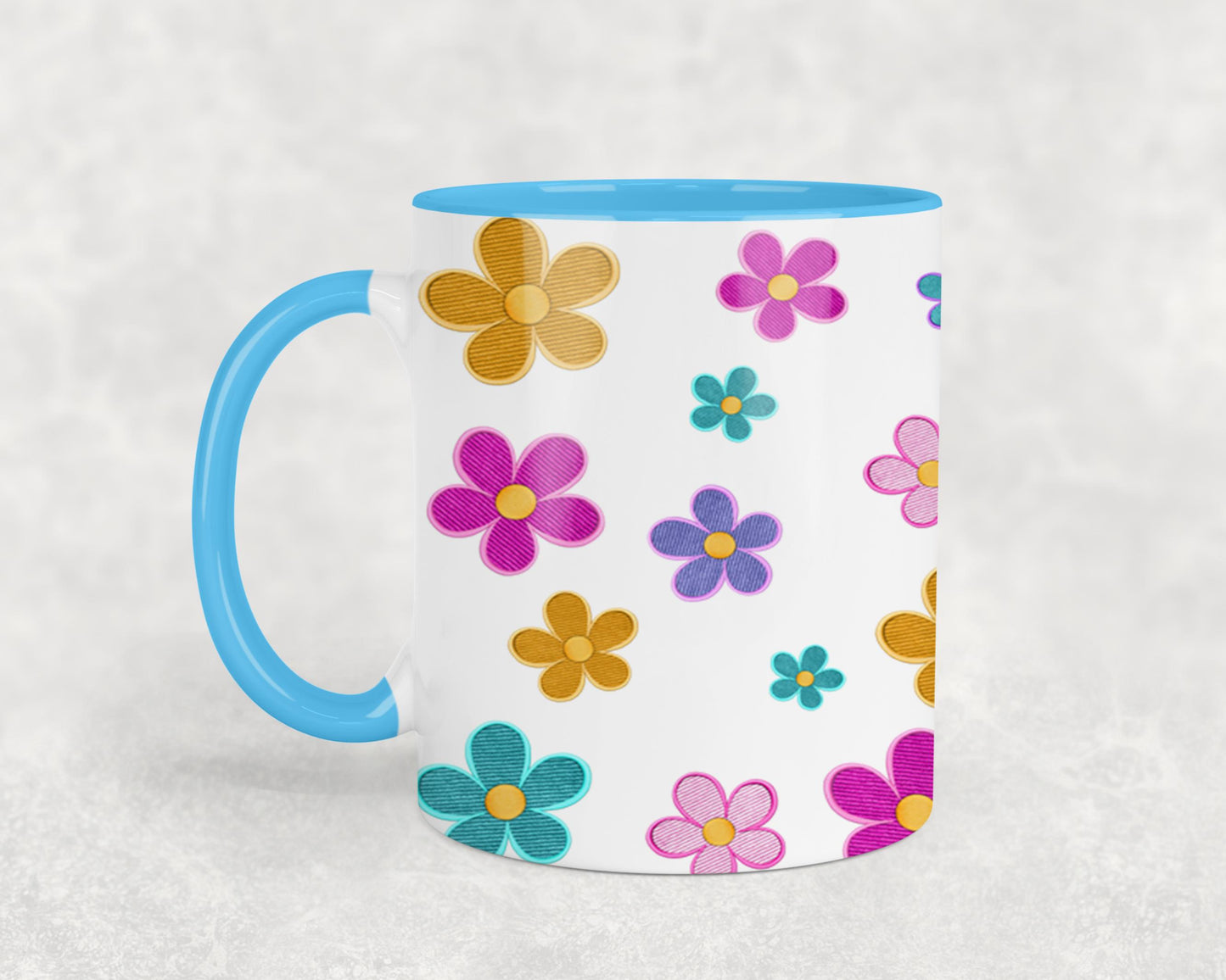 Embroidered Easter Bunny - mugs