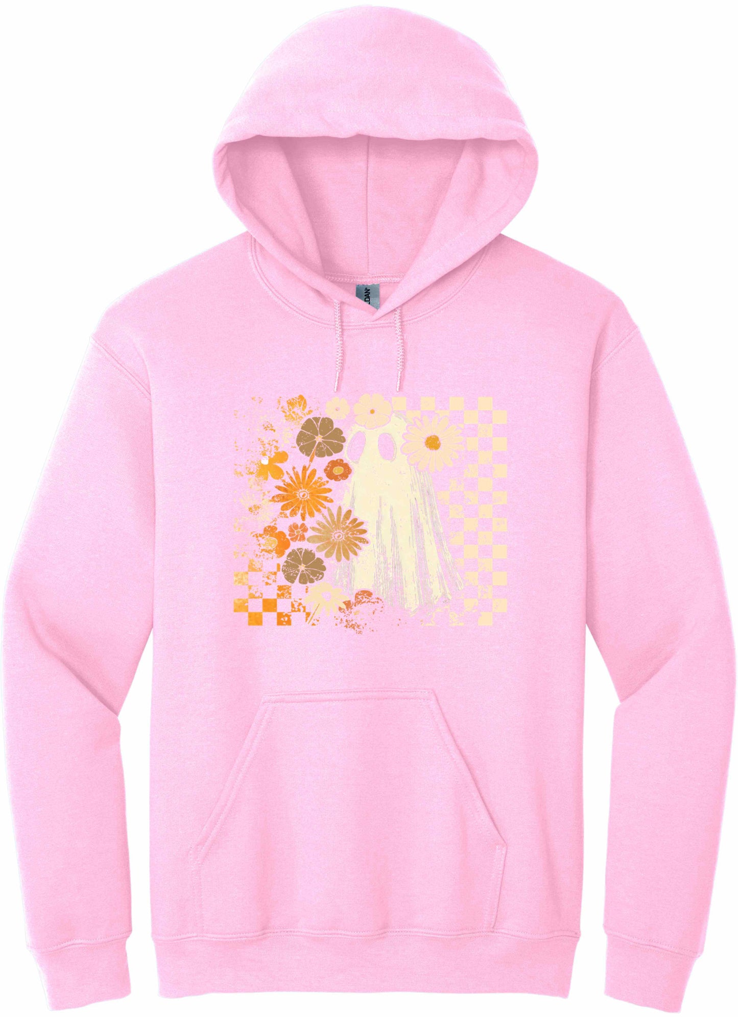 Ghost Trick or Treat Pink - hoodie