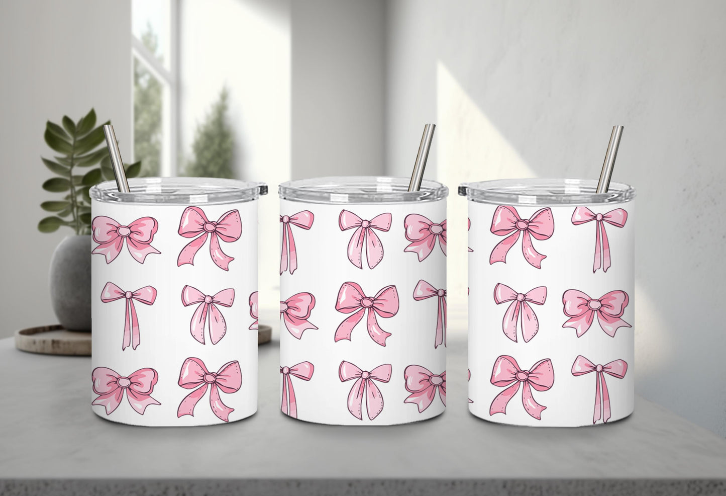 Pink Bow-9993 - tumbler