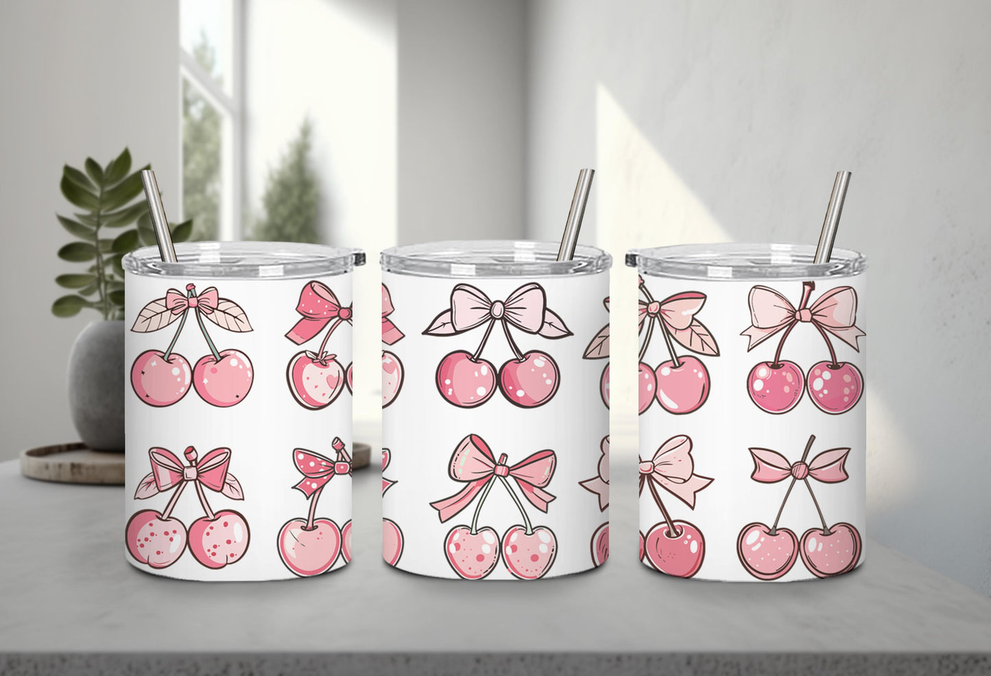Pink Bow-9994 - tumbler