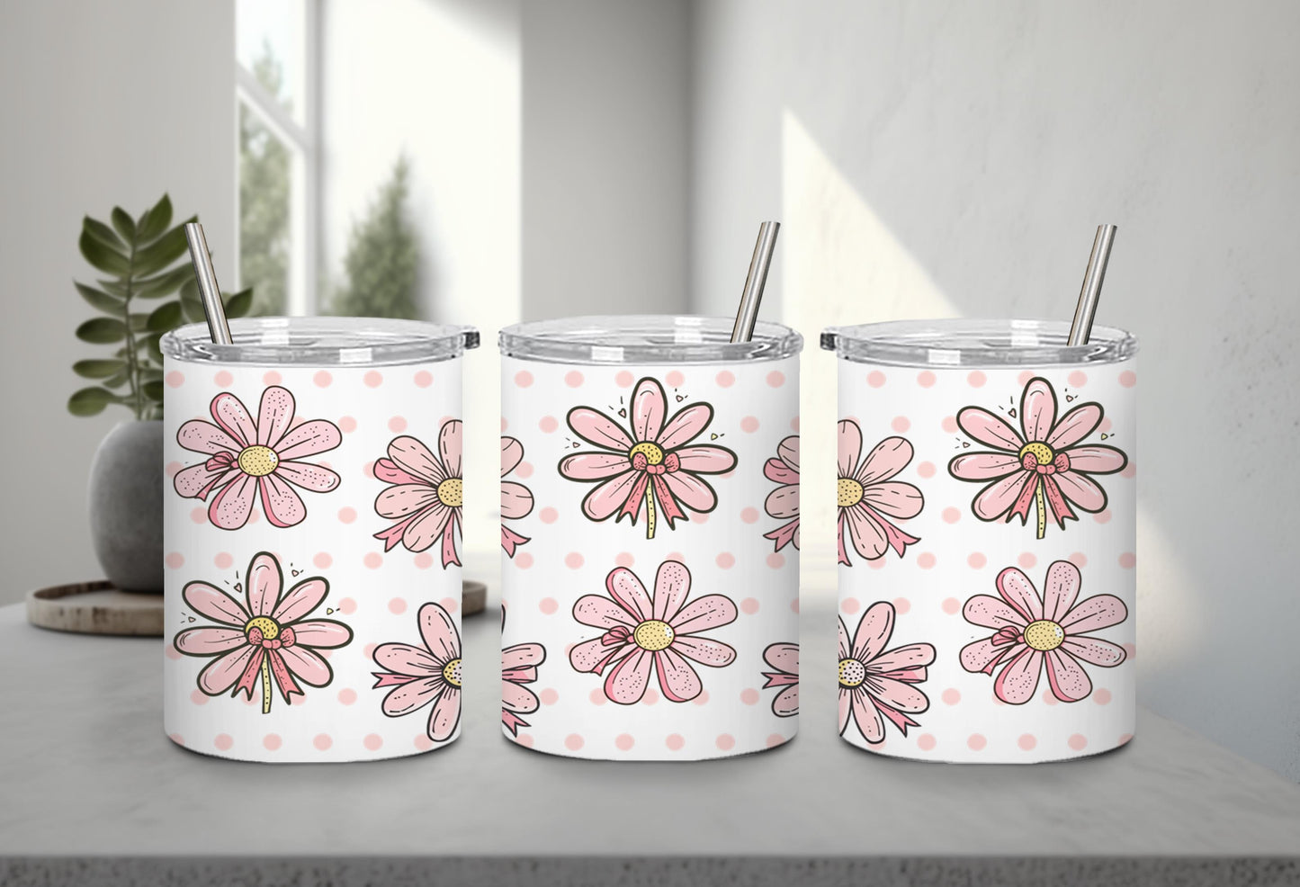Pink Bow-9991 - tumbler