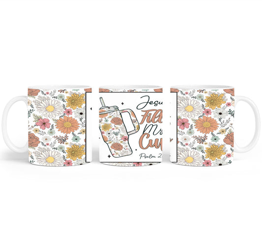 Jesus Fells My Cup-10210 - mugs
