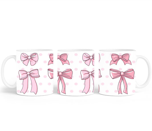 Pink Bow-9987 - mugs