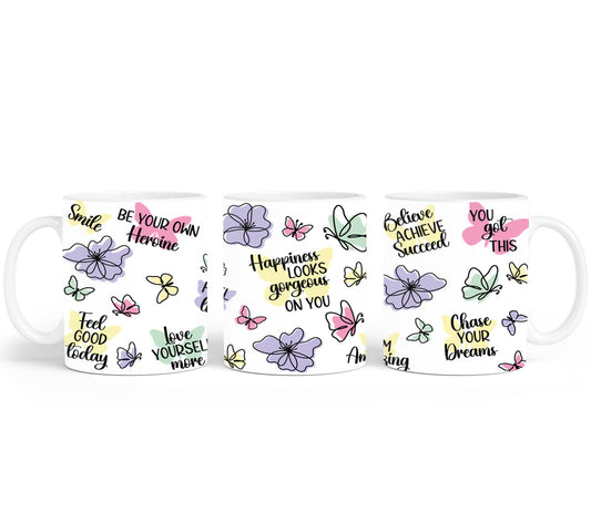 Happiness Looks Gorgeous on You-9894 - mugs