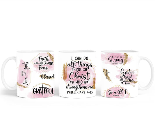 All Things Through Christ Who Strengthens Me-10186 - mugs