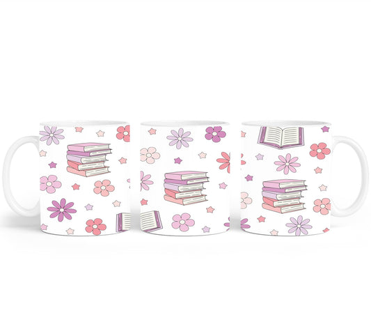 Books and Flowers 1-9971 - mugs