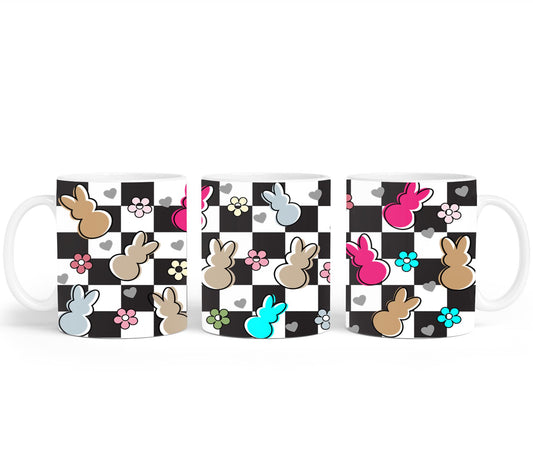 Easter Bunny Checkered-10457 - mugs