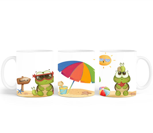 Frog on The Beach -10681 - mugs