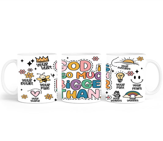 God is So Much Bigger Than-10203 - mugs