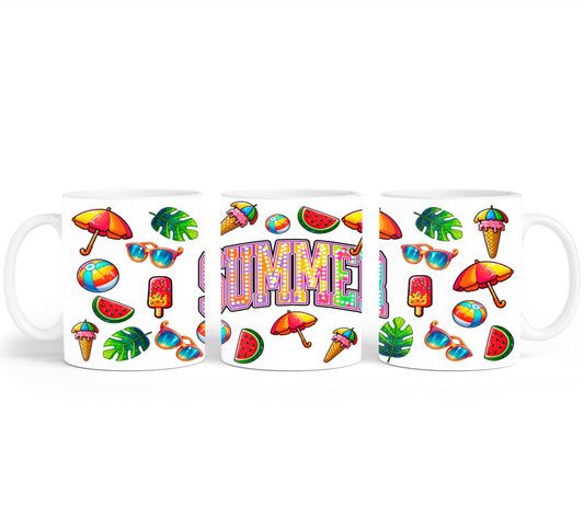 Summer Rainbow Flowers-10671 - mugs