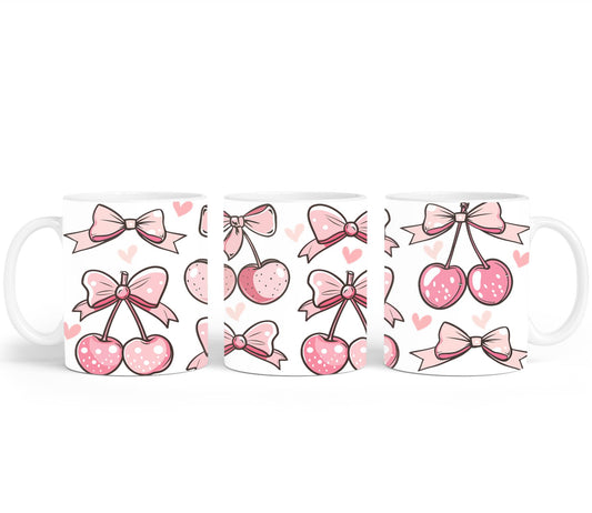 Pink Bow-9992 - mugs