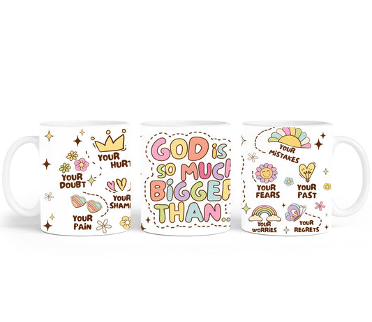 God is So Much Bigger Than-10202 - mugs