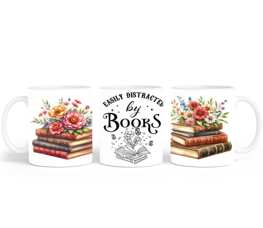 Easily Destracted by Books-9974 - mugs