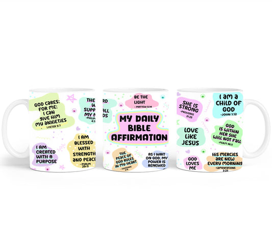 My Daily Bible Affirmation-10215 - mugs