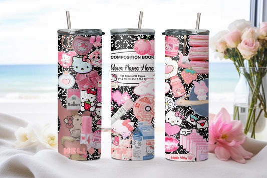 Personalized Hello Kitty Back to School-8099 - tumbler