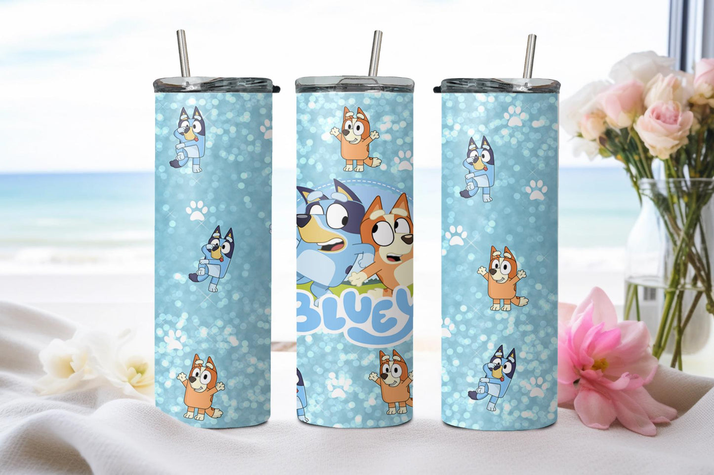 Blue Dog - tumbler