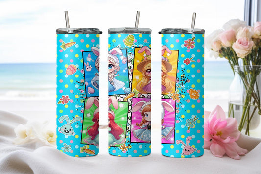 Elsa, Zapunzel, Ariel, Anna-8916 - tumbler