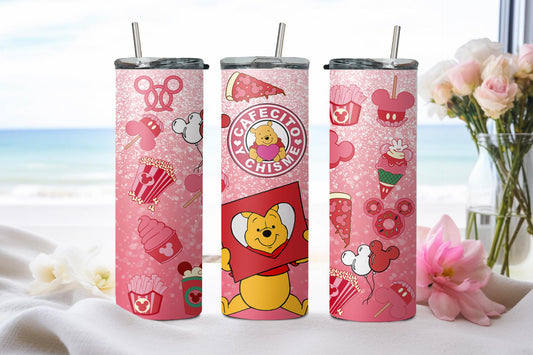 Cafecito y Chisme Bear Valentine-8802 - tumbler