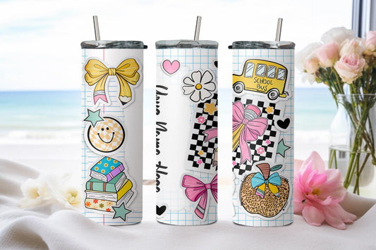 Personalized Back to School-8094 - tumbler