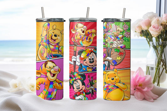 Friends for Autism Tapered-8844 - tumbler