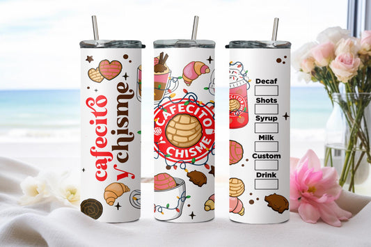 Cafecito y Chisme Christmas-8480 - tumbler