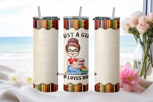 Just a Girl Who Loves Books-10543 - tumbler