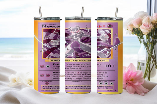 Pokemon Mewtwo Card-8044 - tumbler