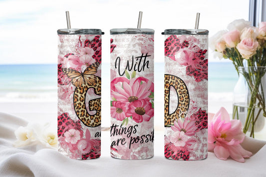 With God All Things are Posible -8556 - tumbler