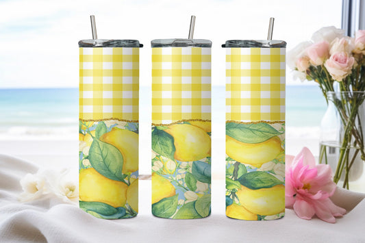 Lemons Plaid-10588 - tumbler