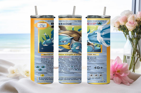 Pokemon Blastoise Card-8037 - tumbler