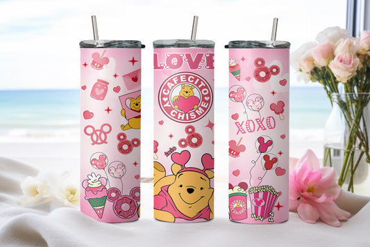 Cafecito y Chisme Love Bear-8798 - tumbler