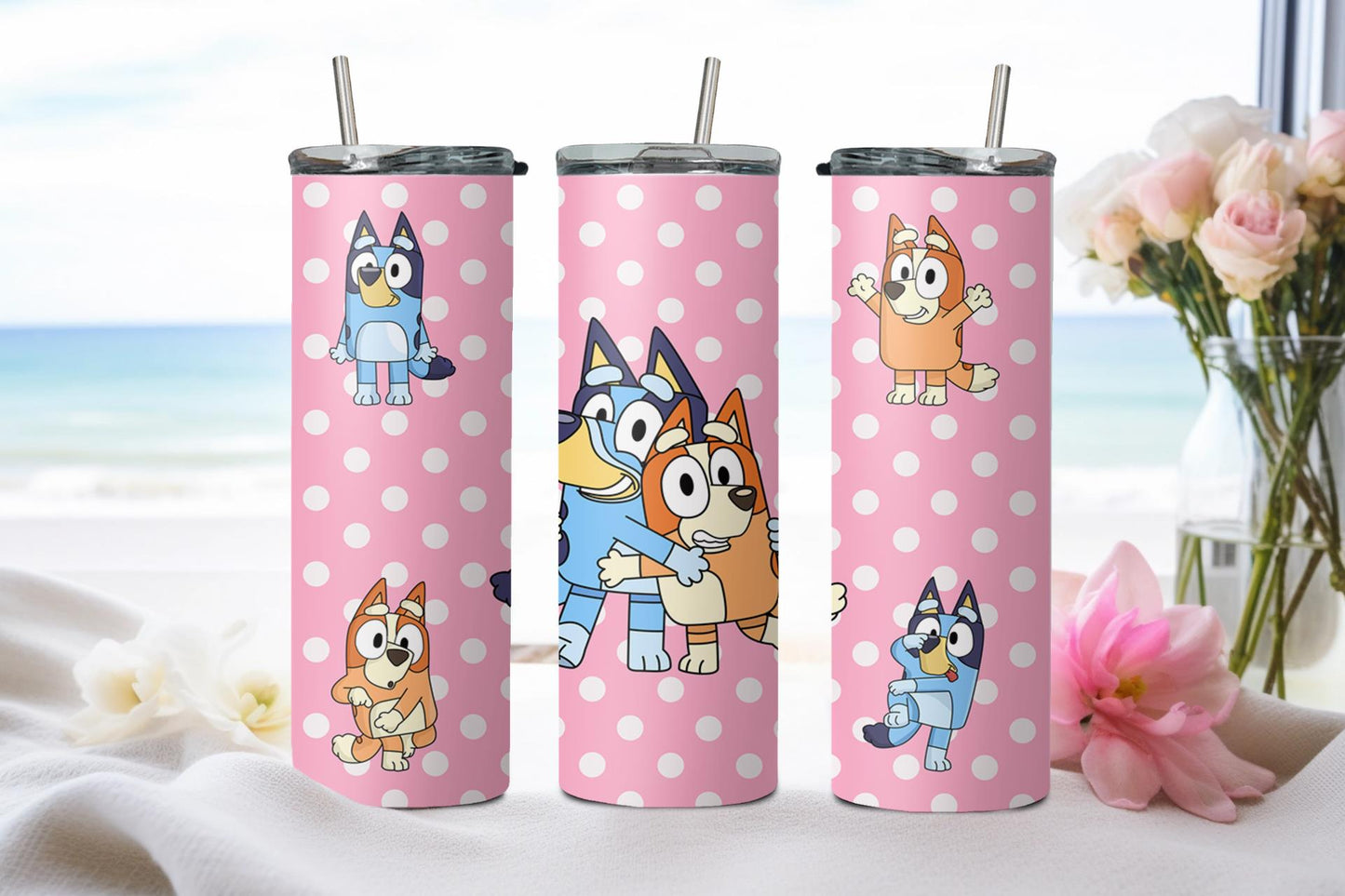 Blue Dog - tumbler
