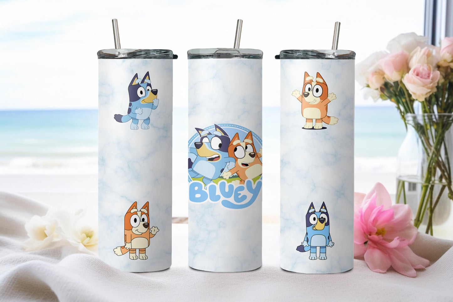 Blue Dog - tumbler