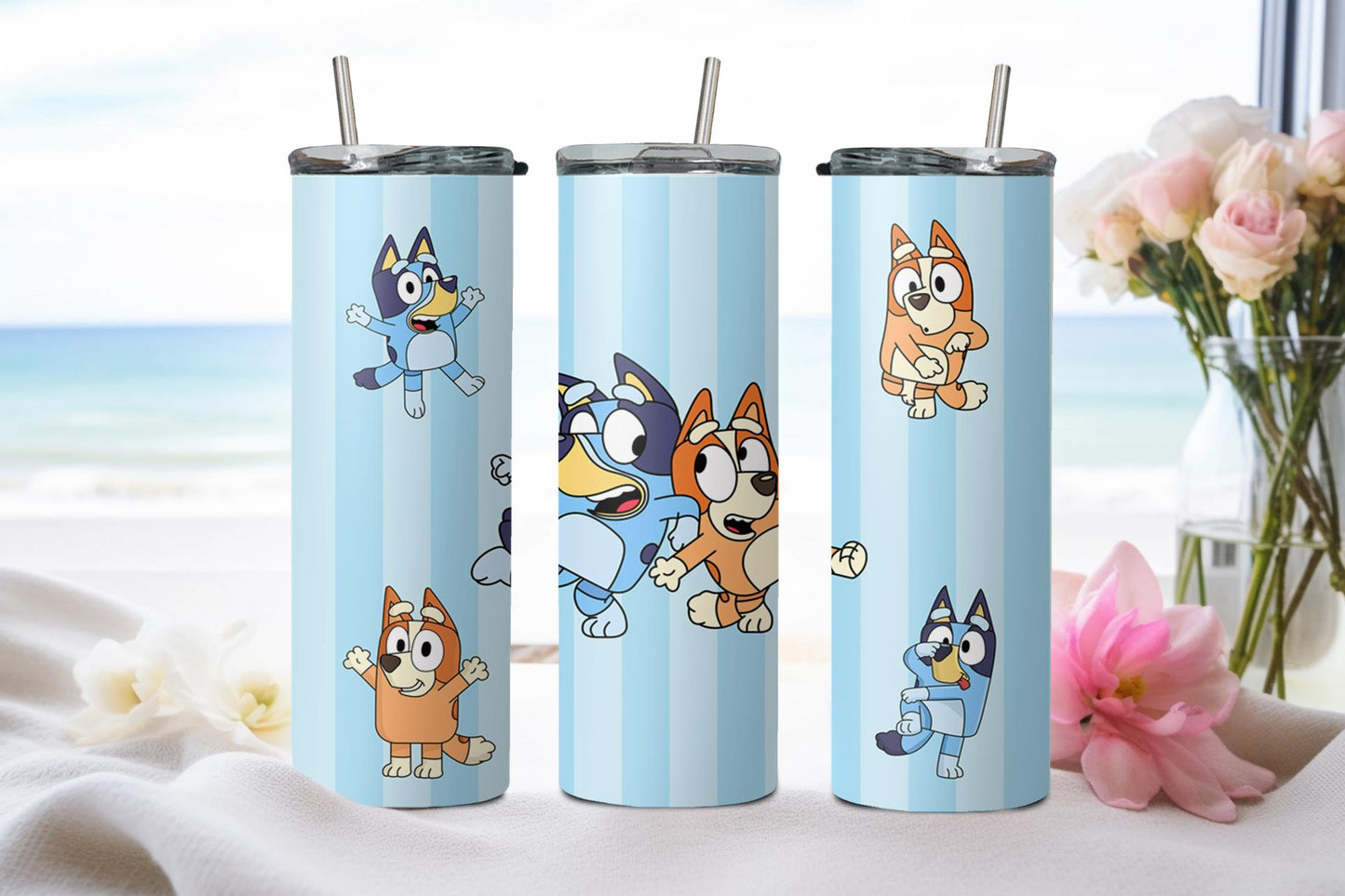 Blue Dog - tumbler