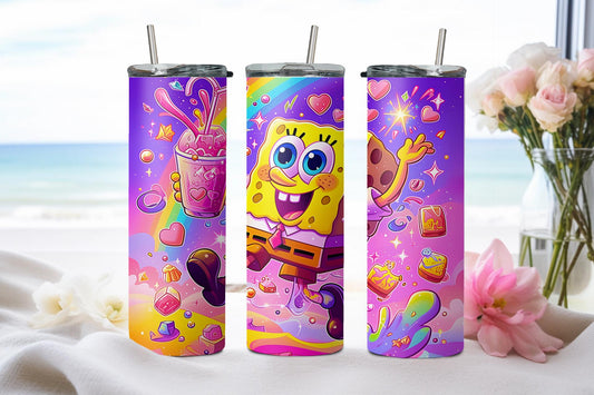 Spong Bob Neon-8734 - tumbler