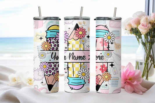 Personalized Back to School-8091 - tumbler