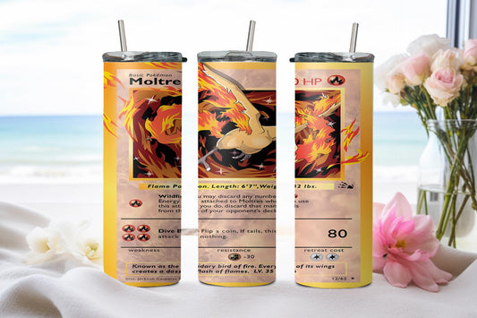 Pokemon Moltres Card-8045 - tumbler