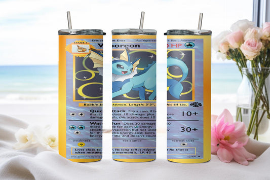 Pokemon Vaporeon Card-8049 - tumbler