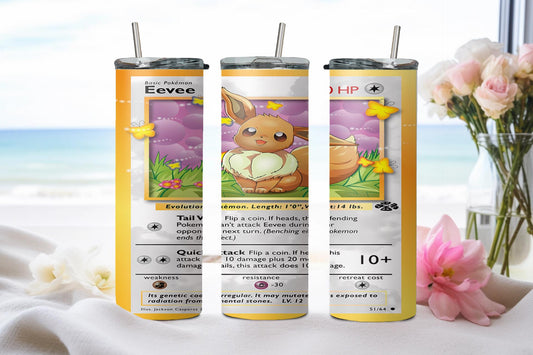 Pokemon Eevee Card-8039 - tumbler