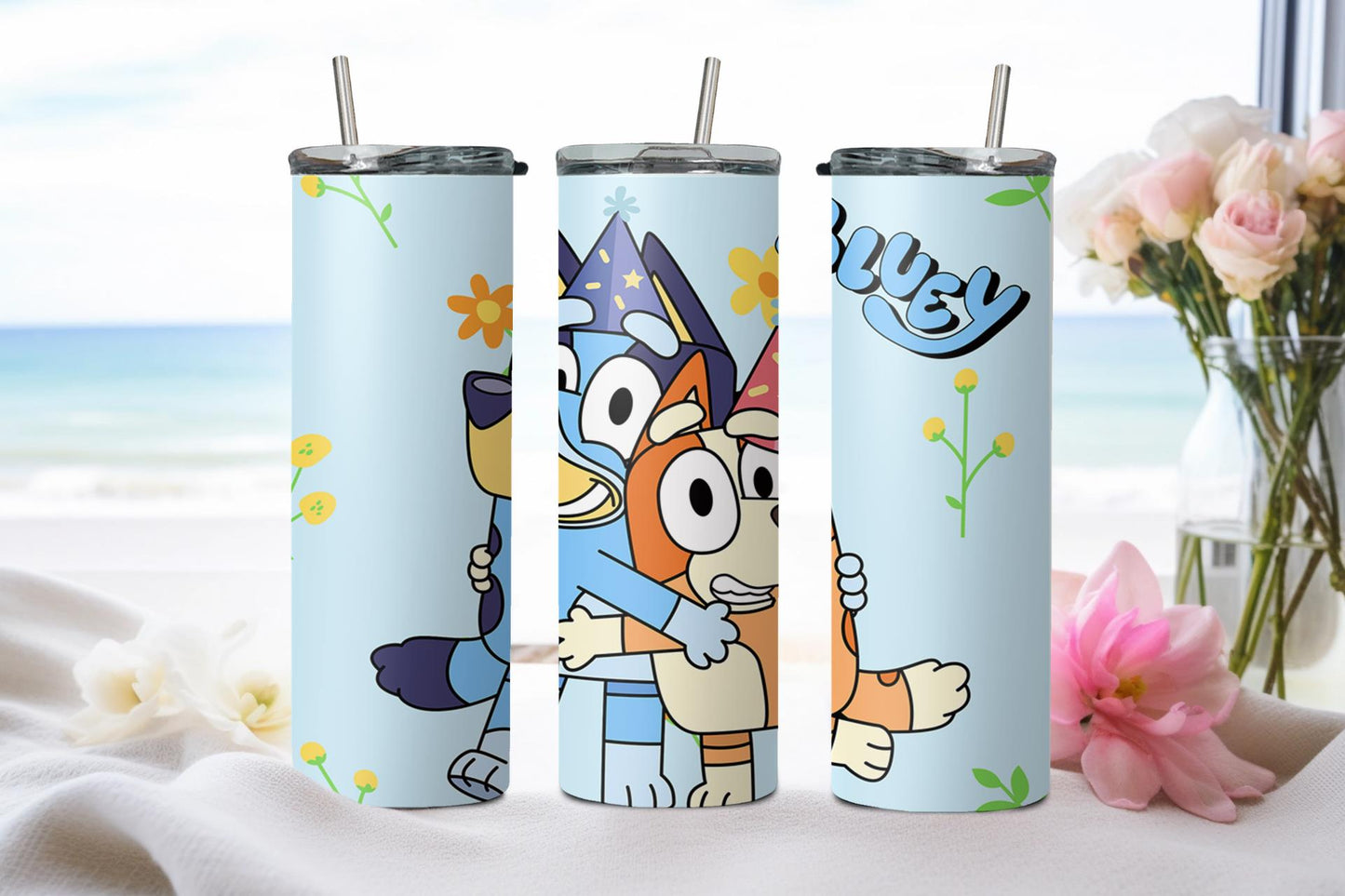 Blue Dog - tumbler