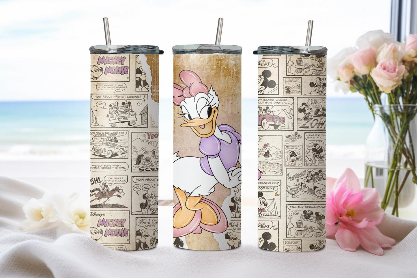 Duck Girl Cartoon-8819 - tumbler