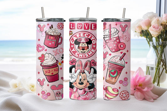 Love Cafecito y Chisme Mousy Girl-8805 - tumbler