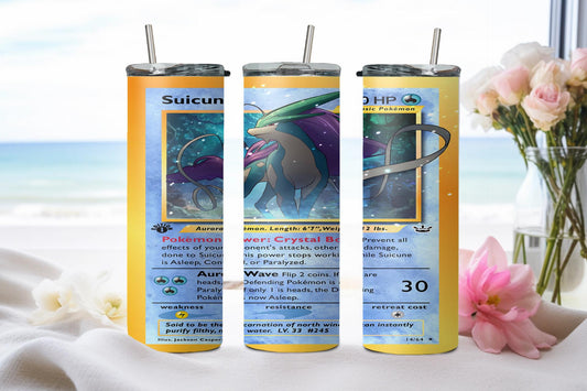 Pokemon Suicune Card-8048 - tumbler
