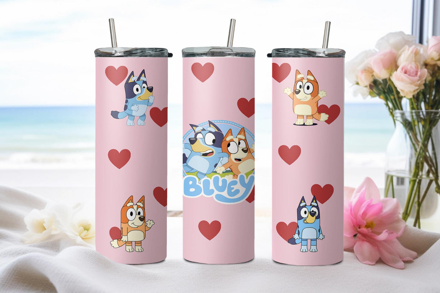 Blue Dog - tumbler
