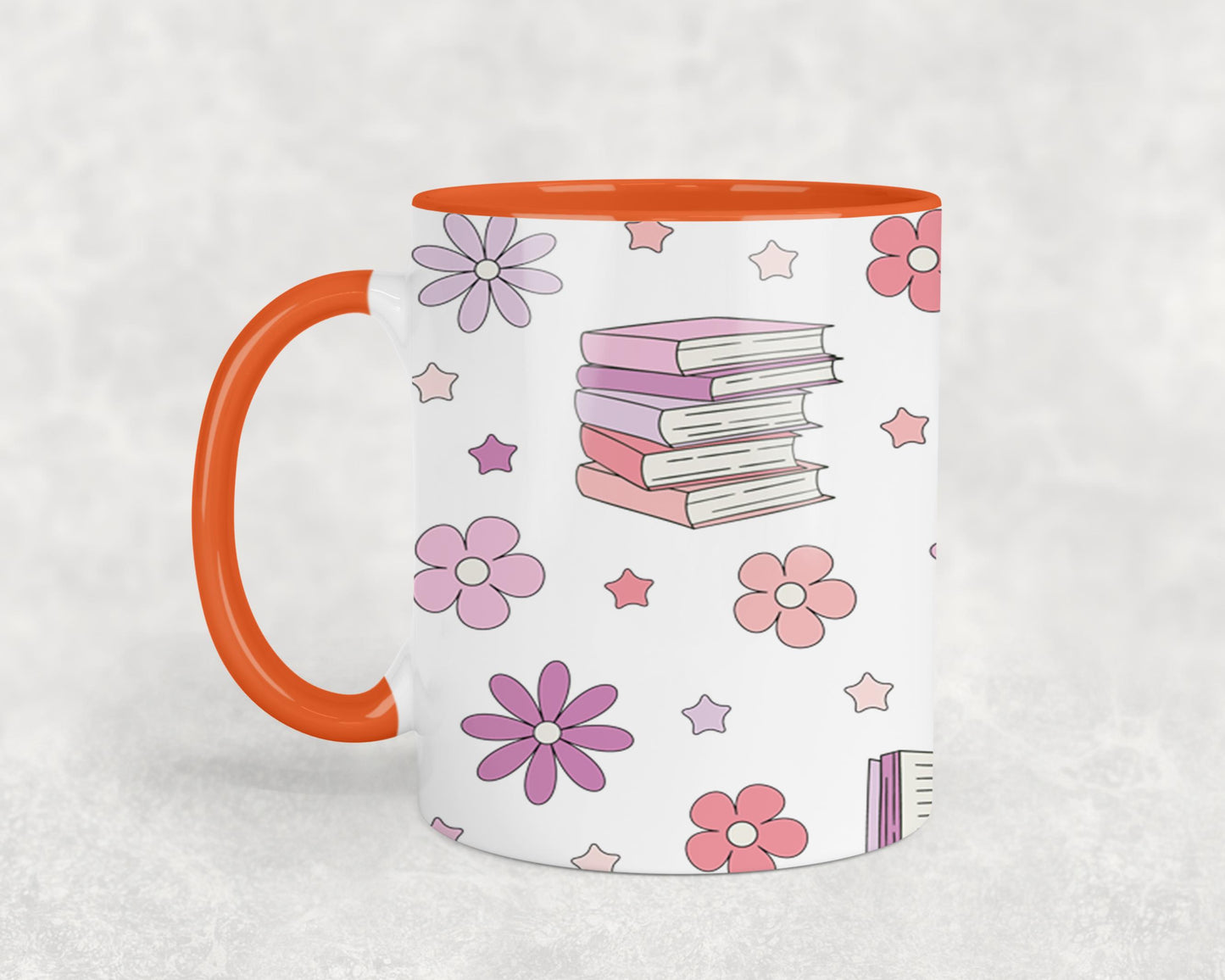 Books and Flowers 1-9971 - mugs